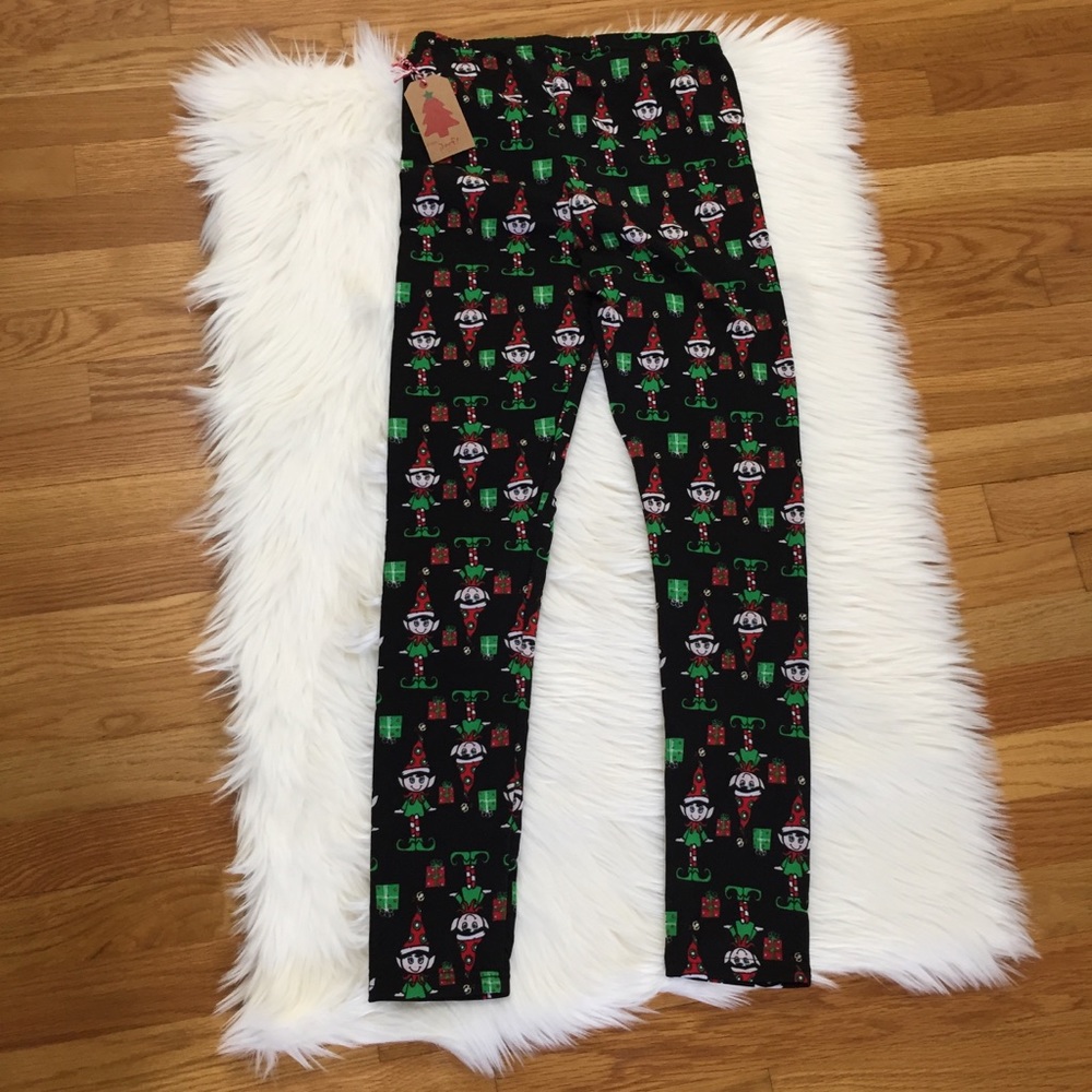 Poof Fleece lining Christmas Leggings - Picture 3 of 4